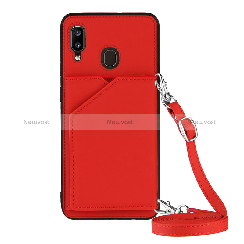 Soft Luxury Leather Snap On Case Cover Y02B for Samsung Galaxy M10S