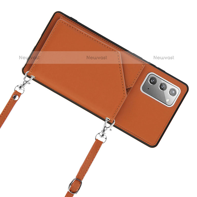 Soft Luxury Leather Snap On Case Cover Y02B for Samsung Galaxy Note 20 5G