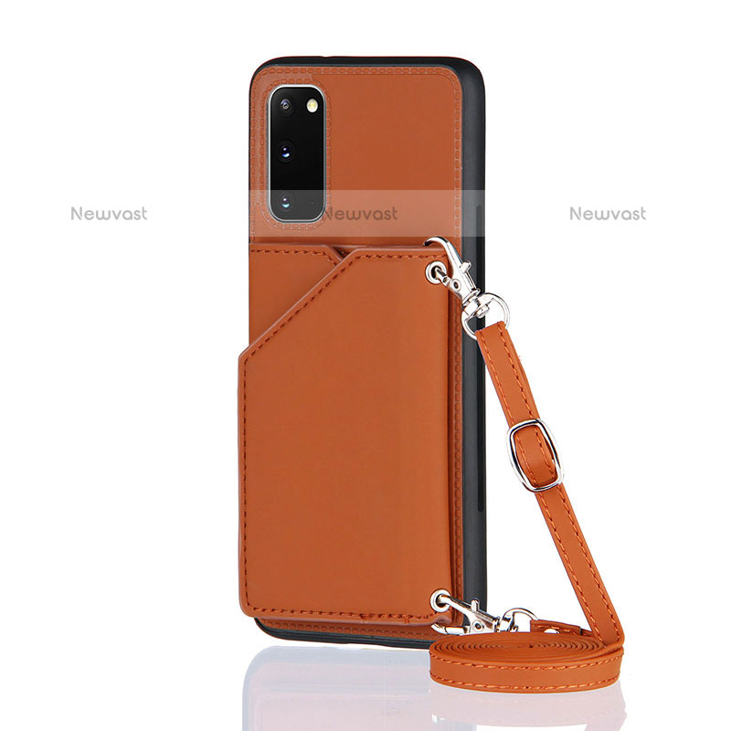 Soft Luxury Leather Snap On Case Cover Y02B for Samsung Galaxy S20