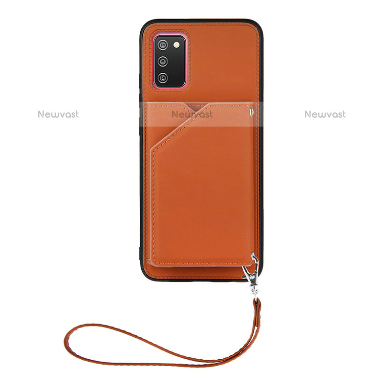 Soft Luxury Leather Snap On Case Cover Y03B for Samsung Galaxy A02s