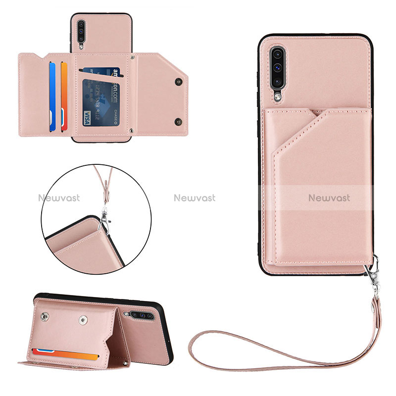 Soft Luxury Leather Snap On Case Cover Y03B for Samsung Galaxy A50S