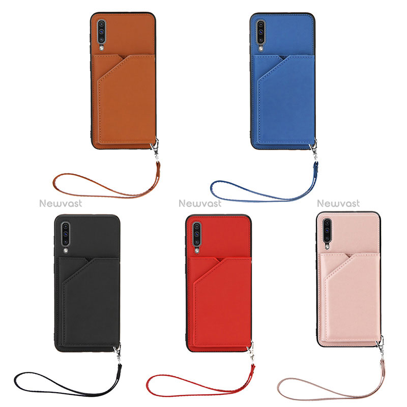 Soft Luxury Leather Snap On Case Cover Y03B for Samsung Galaxy A50S