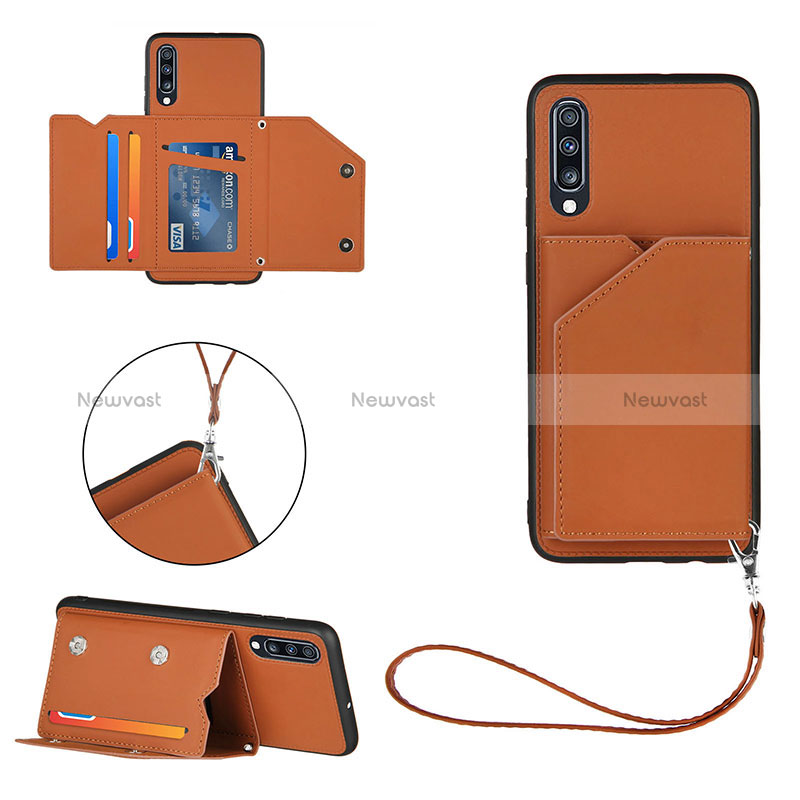 Soft Luxury Leather Snap On Case Cover Y03B for Samsung Galaxy A70