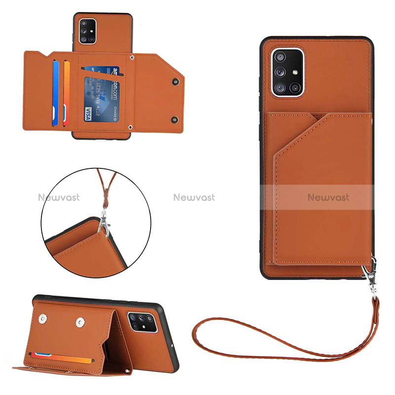 Soft Luxury Leather Snap On Case Cover Y03B for Samsung Galaxy A71 5G