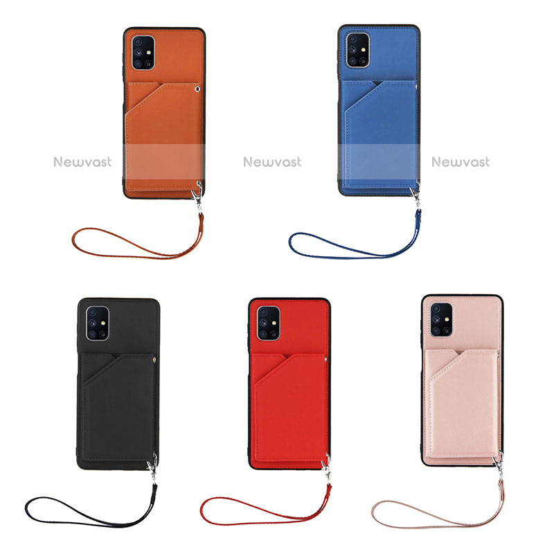Soft Luxury Leather Snap On Case Cover Y03B for Samsung Galaxy M51