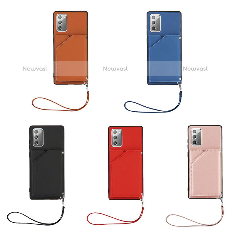 Soft Luxury Leather Snap On Case Cover Y03B for Samsung Galaxy Note 20 5G