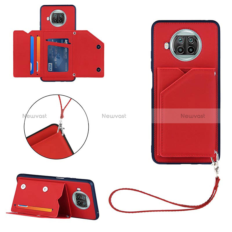Soft Luxury Leather Snap On Case Cover Y03B for Xiaomi Mi 10T Lite 5G Red