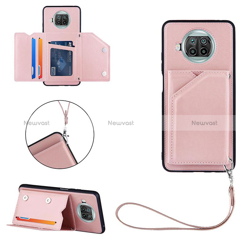 Soft Luxury Leather Snap On Case Cover Y03B for Xiaomi Mi 10T Lite 5G Rose Gold
