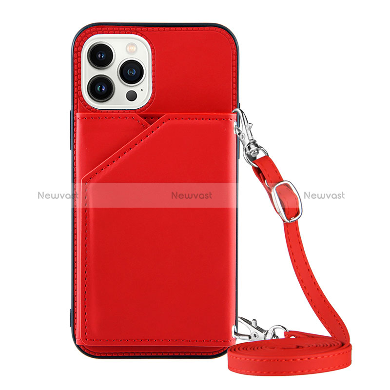 Soft Luxury Leather Snap On Case Cover Y04B for Apple iPhone 13 Pro Max