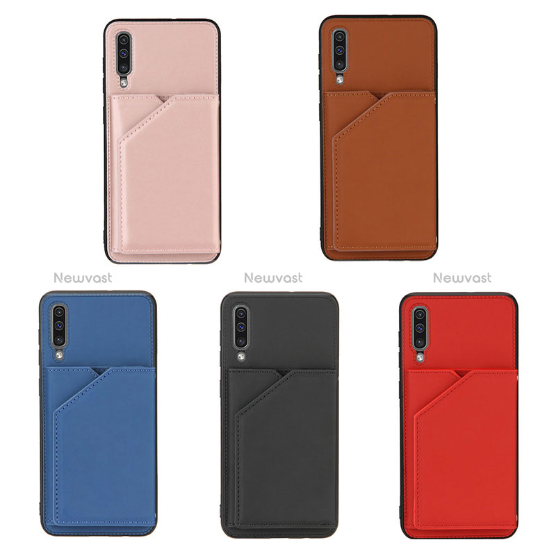 Soft Luxury Leather Snap On Case Cover Y04B for Samsung Galaxy A50