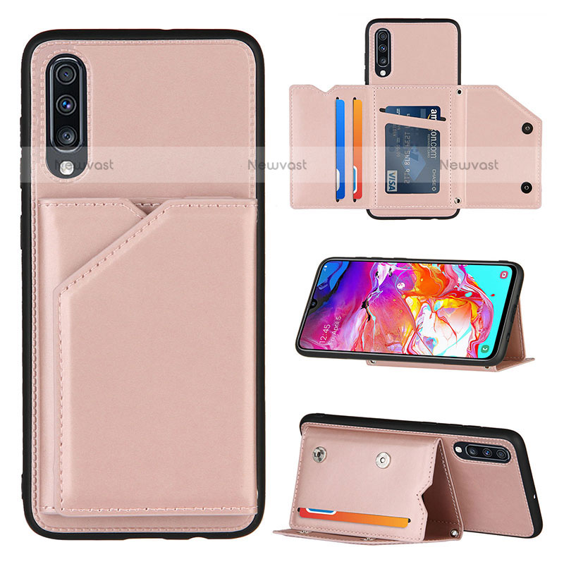 Soft Luxury Leather Snap On Case Cover Y04B for Samsung Galaxy A70S