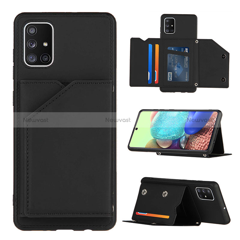 Soft Luxury Leather Snap On Case Cover Y04B for Samsung Galaxy A71 5G