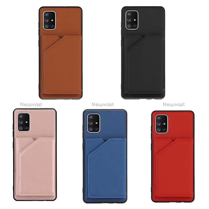 Soft Luxury Leather Snap On Case Cover Y04B for Samsung Galaxy A71 5G