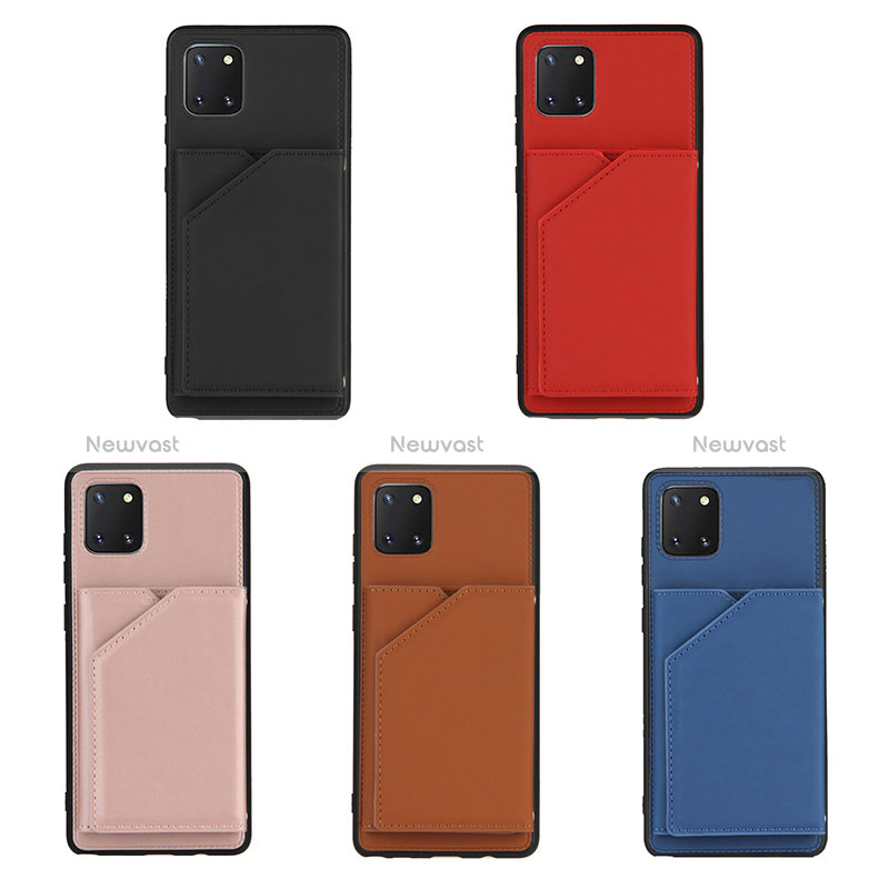 Soft Luxury Leather Snap On Case Cover Y04B for Samsung Galaxy A81