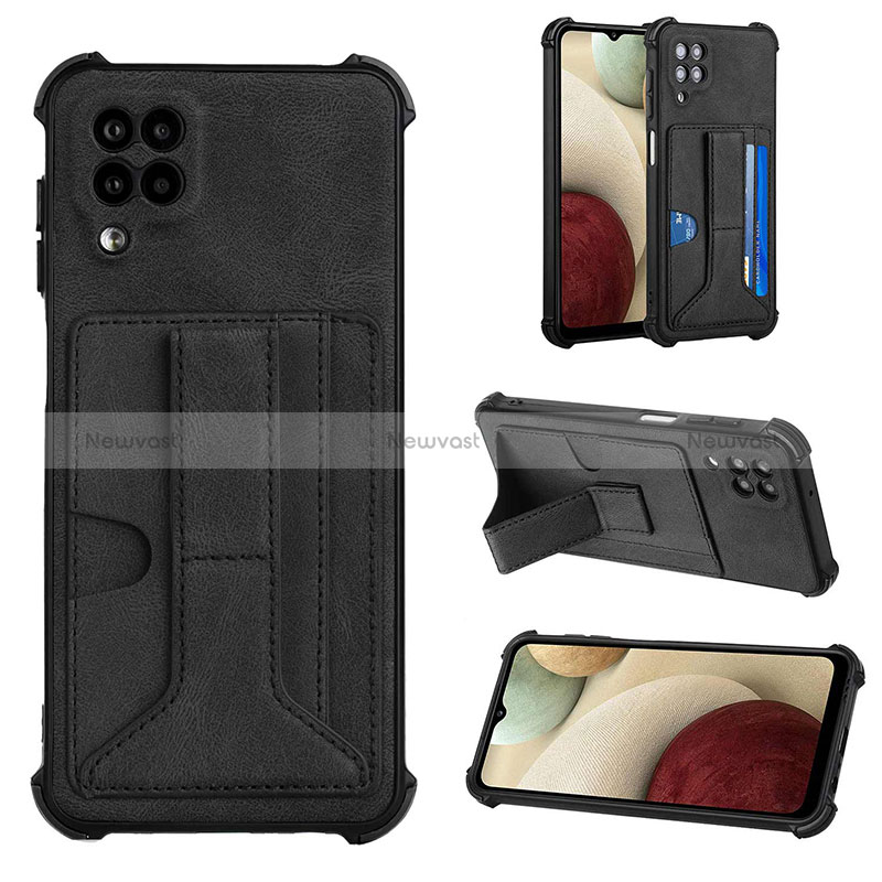 Soft Luxury Leather Snap On Case Cover Y04B for Samsung Galaxy M12