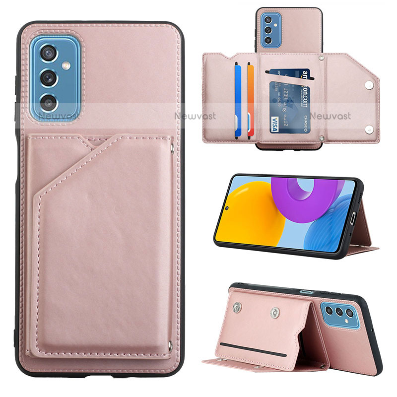 Soft Luxury Leather Snap On Case Cover Y04B for Samsung Galaxy M52 5G