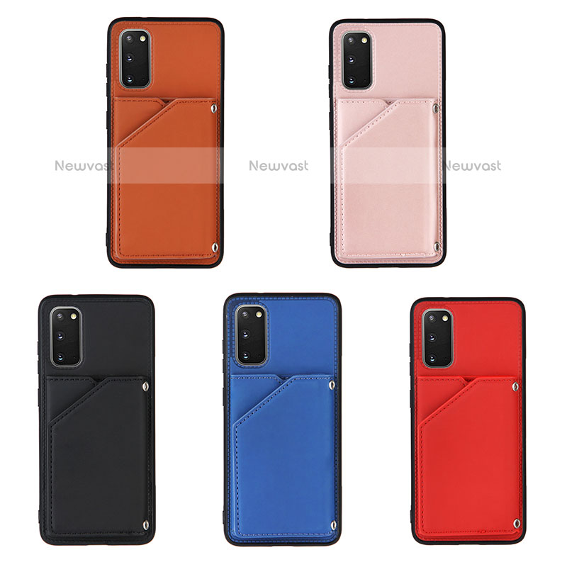 Soft Luxury Leather Snap On Case Cover Y04B for Samsung Galaxy S20