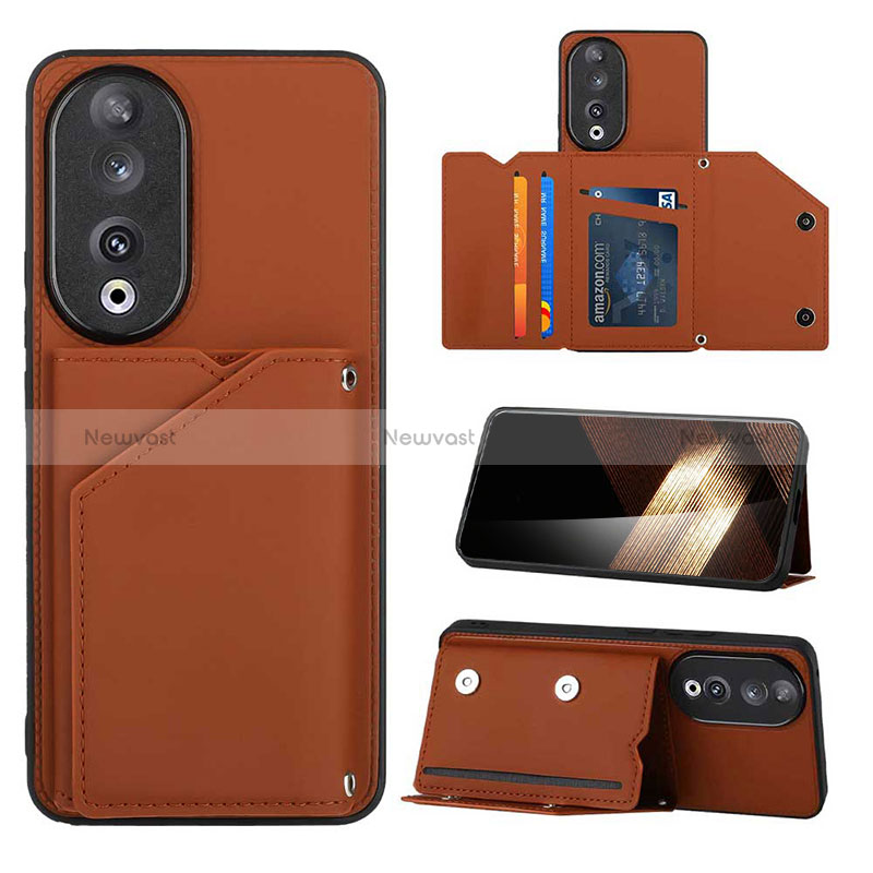 Soft Luxury Leather Snap On Case Cover YB1 for Huawei Honor 90 5G