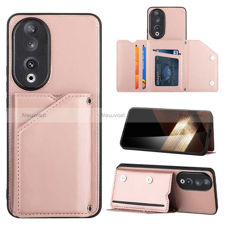 Soft Luxury Leather Snap On Case Cover YB1 for Huawei Honor 90 5G