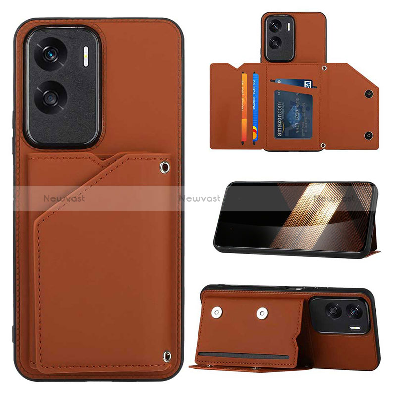 Soft Luxury Leather Snap On Case Cover YB1 for Huawei Honor 90 Lite 5G