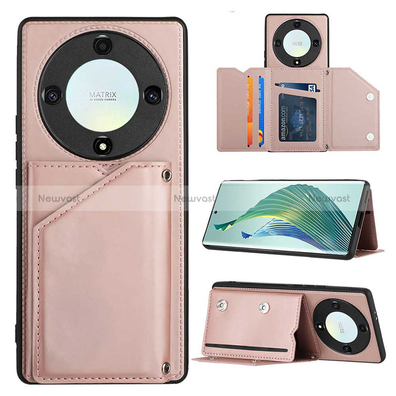 Soft Luxury Leather Snap On Case Cover YB1 for Huawei Honor Magic5 Lite 5G