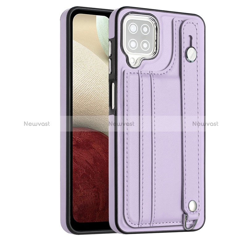 Soft Luxury Leather Snap On Case Cover YB1 for Samsung Galaxy A12 Nacho