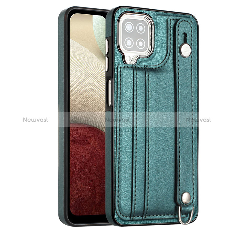 Soft Luxury Leather Snap On Case Cover YB1 for Samsung Galaxy A12 Nacho