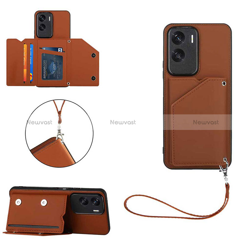 Soft Luxury Leather Snap On Case Cover YB2 for Huawei Honor 90 Lite 5G