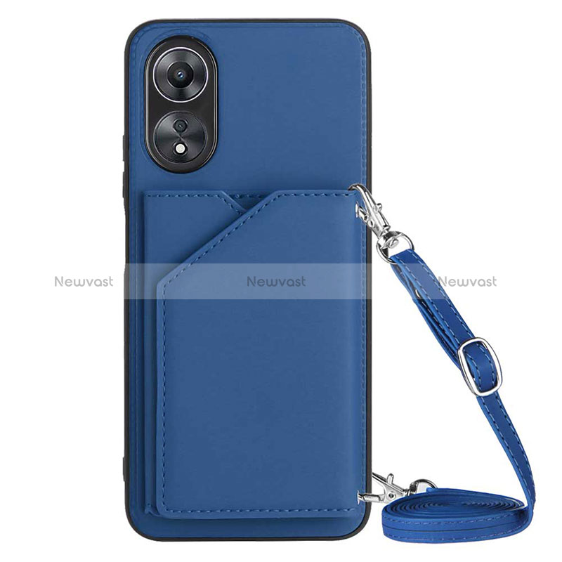 Soft Luxury Leather Snap On Case Cover YB3 for Oppo A58 5G