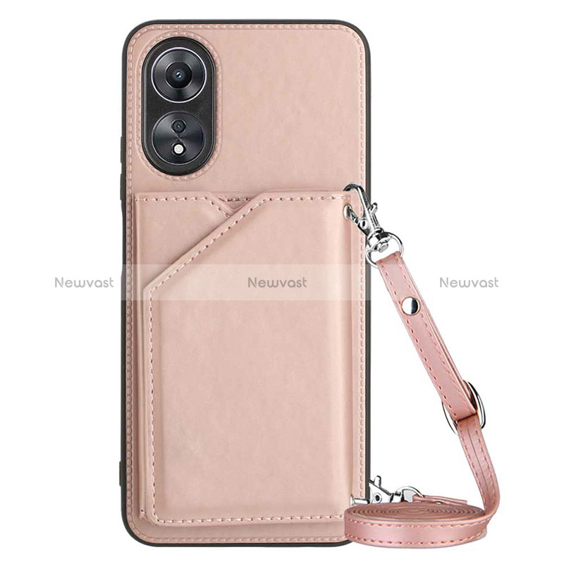 Soft Luxury Leather Snap On Case Cover YB3 for Oppo A58 5G