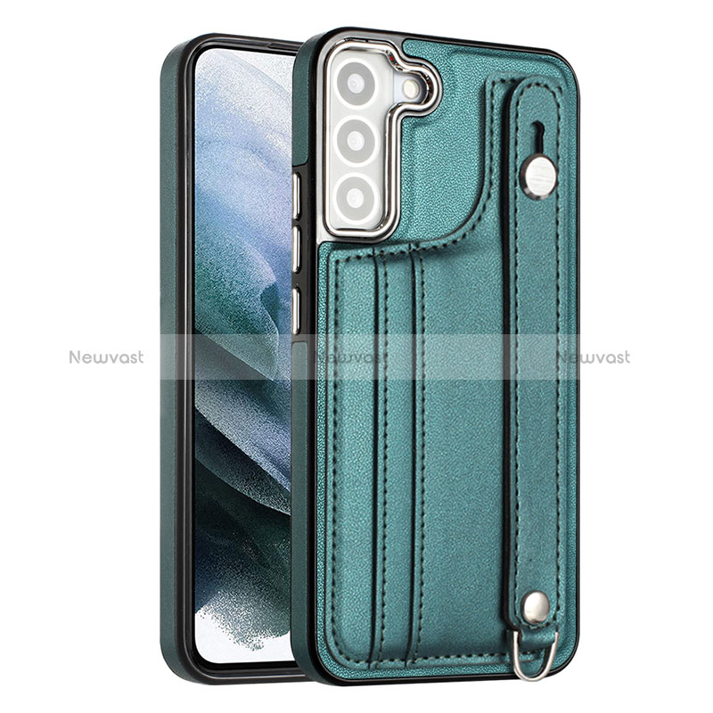 Soft Luxury Leather Snap On Case Cover YB4 for Samsung Galaxy S23 5G Green