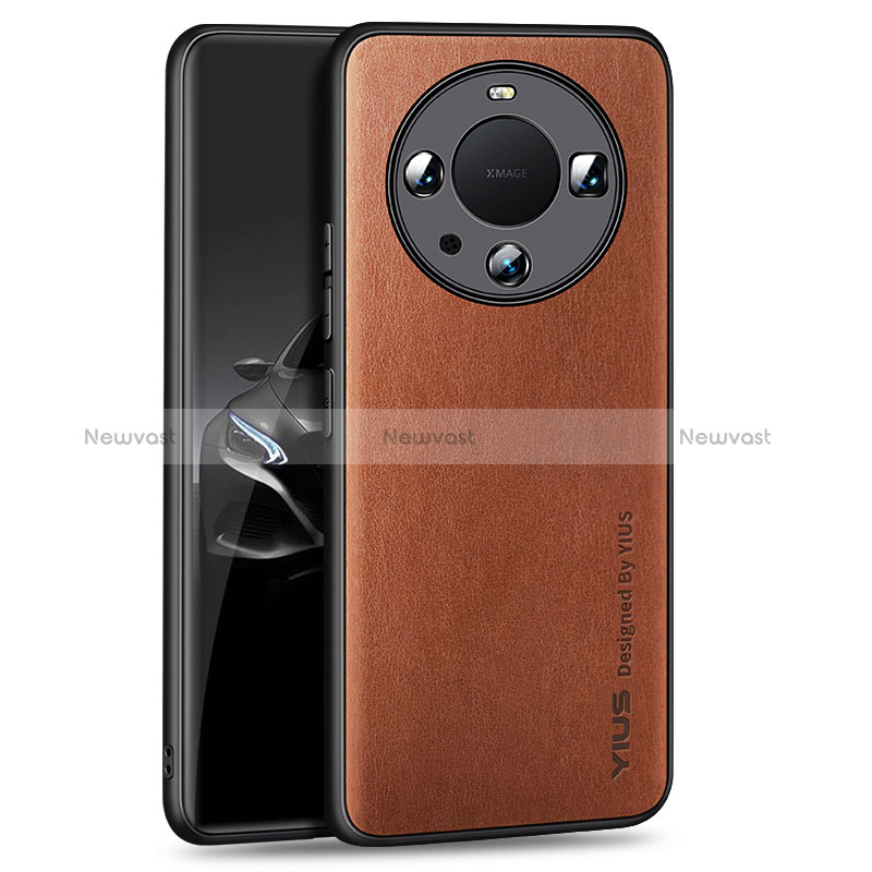 Soft Luxury Leather Snap On Case Cover YM1 for Huawei Mate 60 Pro+ Plus