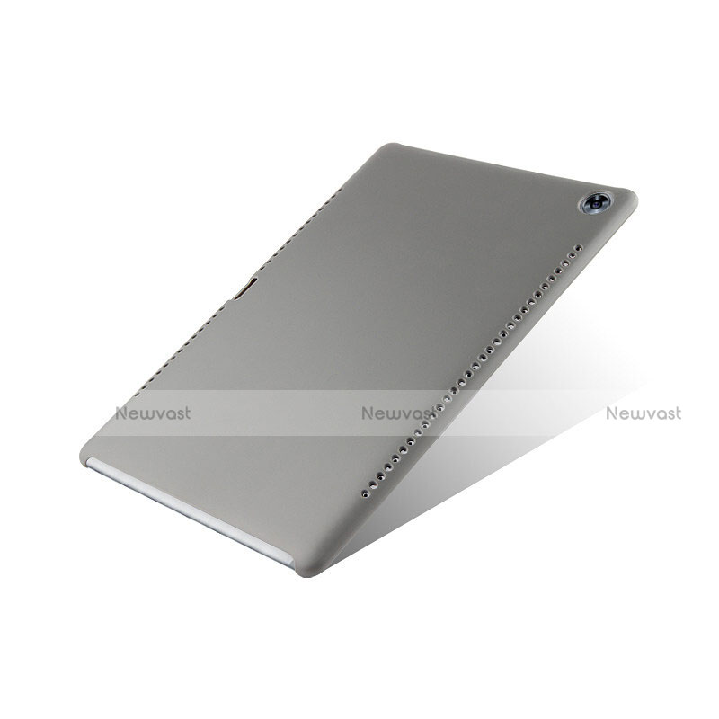 Soft Luxury Leather Snap On Case for Huawei MediaPad M5 10.8 Gray