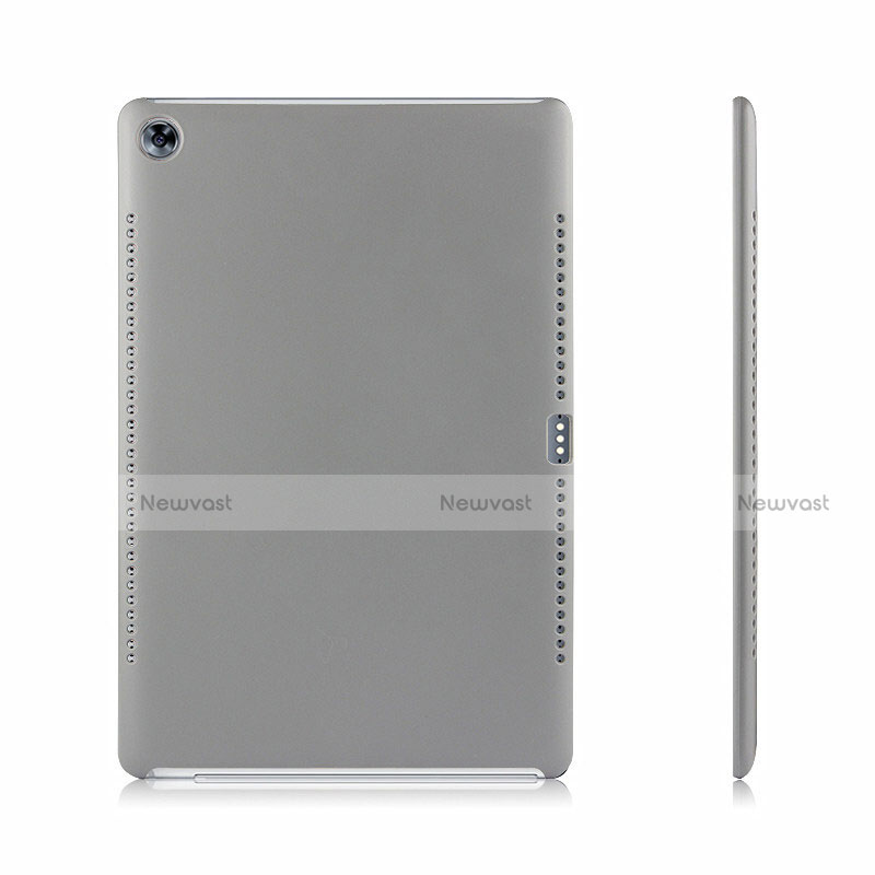 Soft Luxury Leather Snap On Case for Huawei MediaPad M5 10.8 Gray