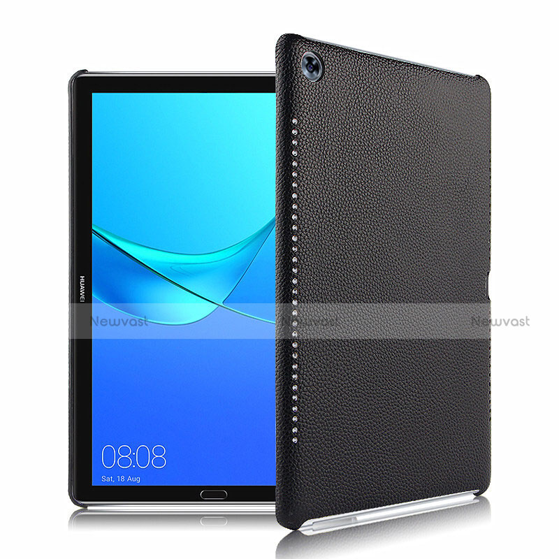 Soft Luxury Leather Snap On Case for Huawei MediaPad M5 Pro 10.8 Black
