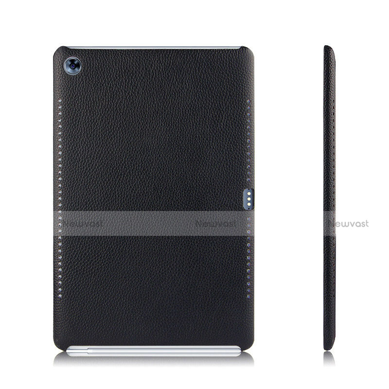 Soft Luxury Leather Snap On Case for Huawei MediaPad M5 Pro 10.8 Black