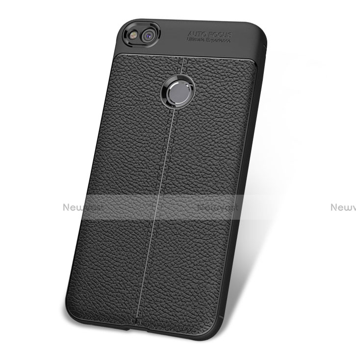 Soft Luxury Leather Snap On Case for Huawei Nova Lite Black