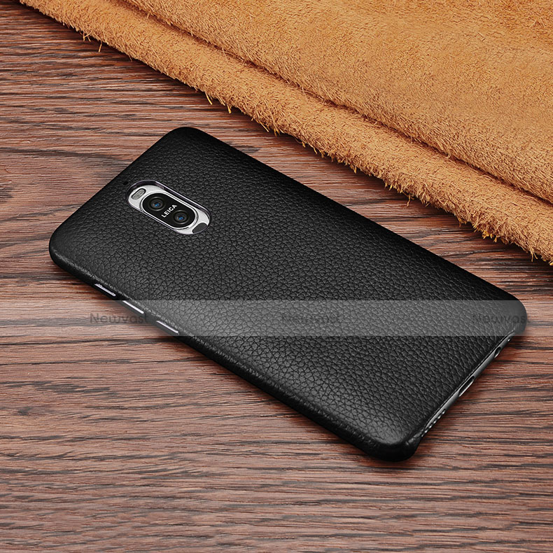 Soft Luxury Leather Snap On Case L01 for Huawei Mate 9 Pro Black