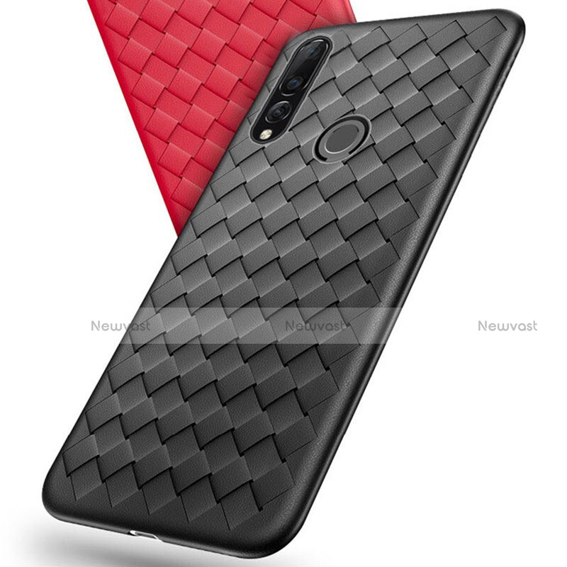 Soft Silicone Gel Leather Snap On Case Cover A01 for Huawei P Smart+ Plus (2019)