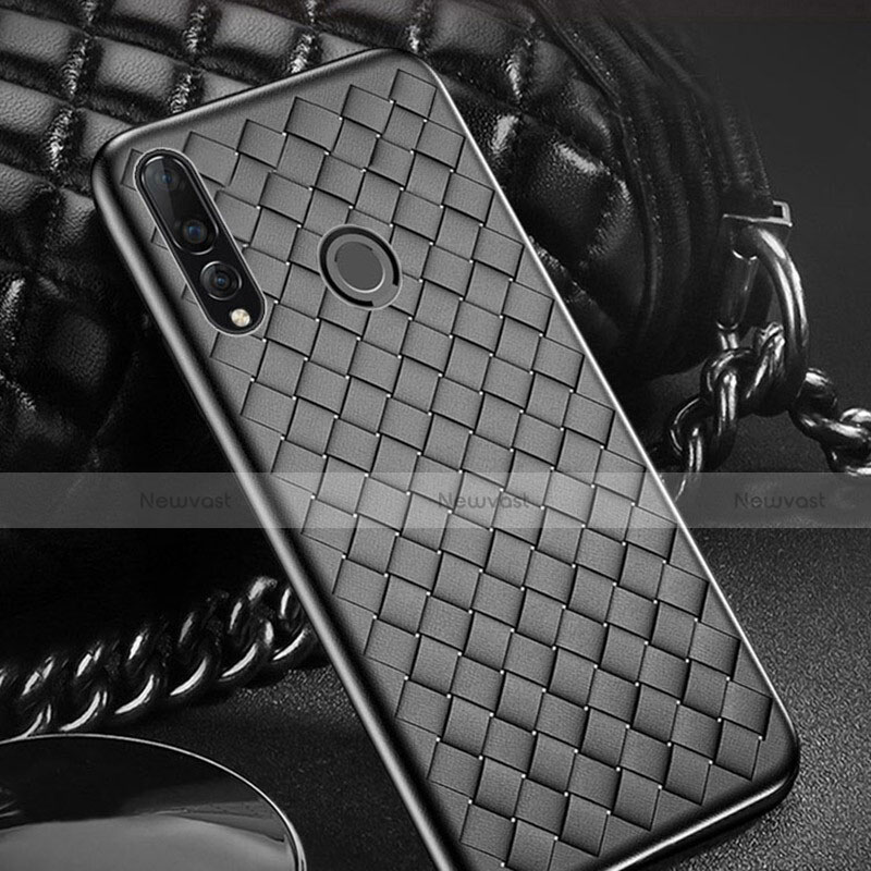 Soft Silicone Gel Leather Snap On Case Cover A01 for Huawei P Smart+ Plus (2019)