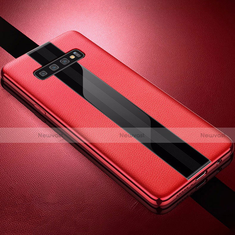 Soft Silicone Gel Leather Snap On Case Cover A01 for Samsung Galaxy S10