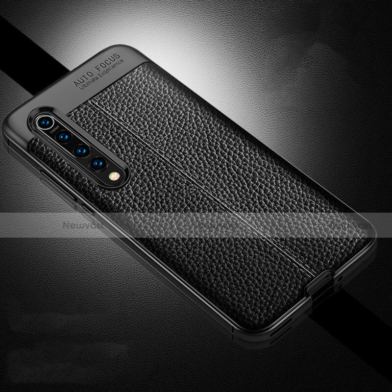 Soft Silicone Gel Leather Snap On Case Cover A01 for Xiaomi Mi 10 Black