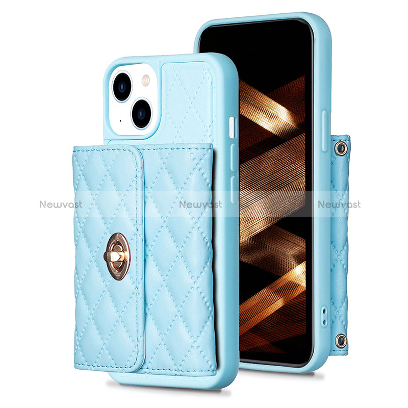 Soft Silicone Gel Leather Snap On Case Cover BF1 for Apple iPhone 13
