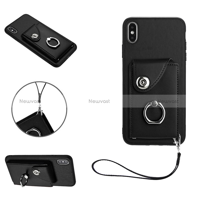 Soft Silicone Gel Leather Snap On Case Cover BF1 for Apple iPhone X