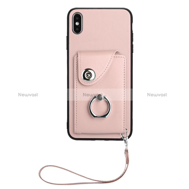 Soft Silicone Gel Leather Snap On Case Cover BF1 for Apple iPhone Xs