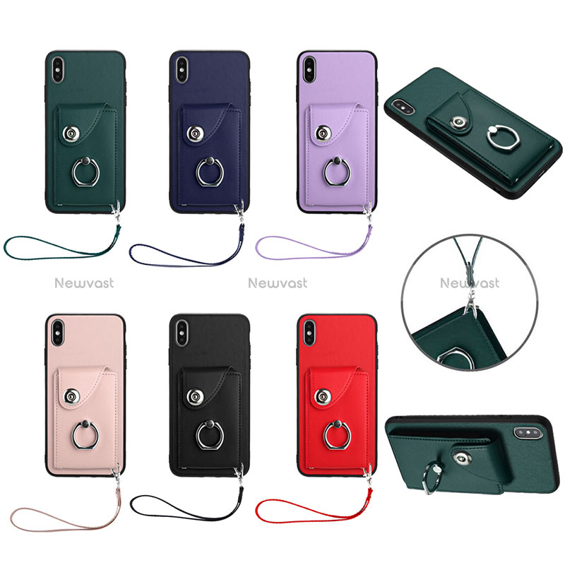 Soft Silicone Gel Leather Snap On Case Cover BF1 for Apple iPhone Xs Max