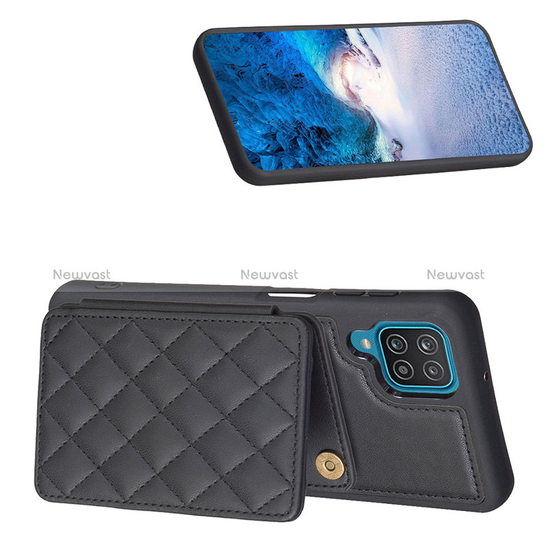 Soft Silicone Gel Leather Snap On Case Cover BF1 for Samsung Galaxy A12