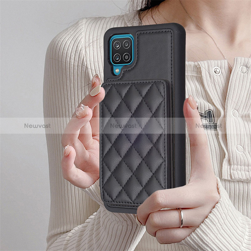 Soft Silicone Gel Leather Snap On Case Cover BF1 for Samsung Galaxy A12