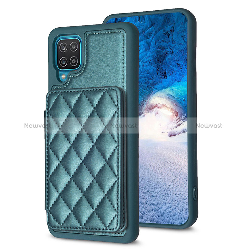 Soft Silicone Gel Leather Snap On Case Cover BF1 for Samsung Galaxy A12