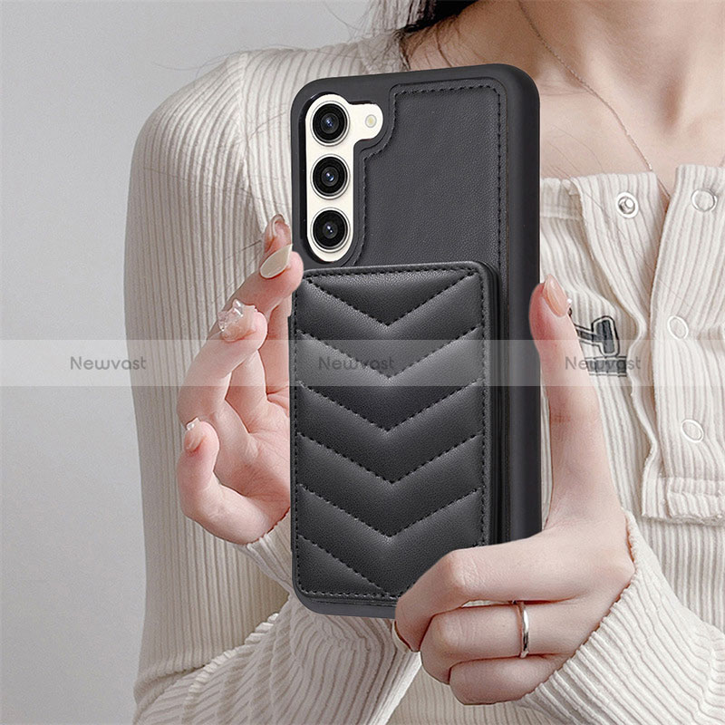 Soft Silicone Gel Leather Snap On Case Cover BF1 for Samsung Galaxy S22 5G